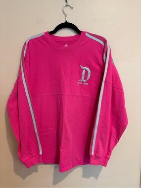 Disneyland Hot Pink and Silver Jersey, Ribbon Lined Shoulder, Unisex size M